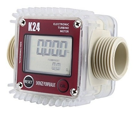 K24 Turbina Lcd Combustible Diesel Digital Medidor De Flujo 