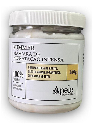 Máscara Hidratação Intensa Cabelos Summer Vegana 180g
