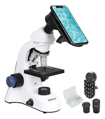 Microscopio Esslnb 40x-2000x Con Adaptador De Teléfono Micro