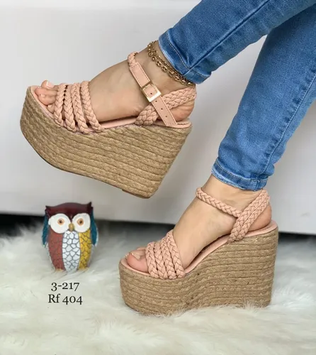 Sandalia Alta Trenza. Cuotas sin inter s