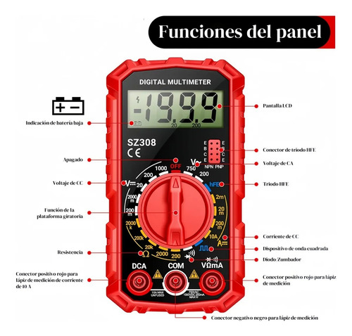 Taladro Inalámbrico Brushless De Impacto Kilian Ethan KE651 con 2 baterías De Litio Multímetro Digital Alicates Kit Eléctrico Completo Con Brocas