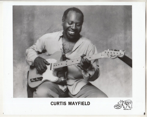Soul Funk Curtis Mayfield Fotografia Promocional De Prensa