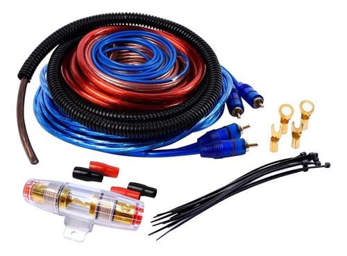Kit Cables 8 Gauges Potencias De 2500w 800 Rms Taramps Boss