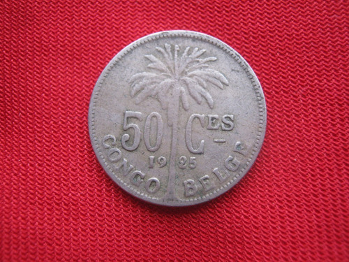 Congo Belga 50 Centavos 1925