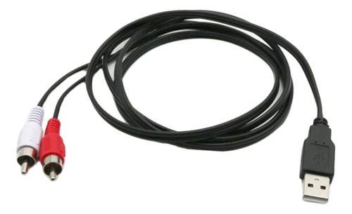 Enchufe A 2 Cables Rca Av Cable Conector Adaptador Auxiliar