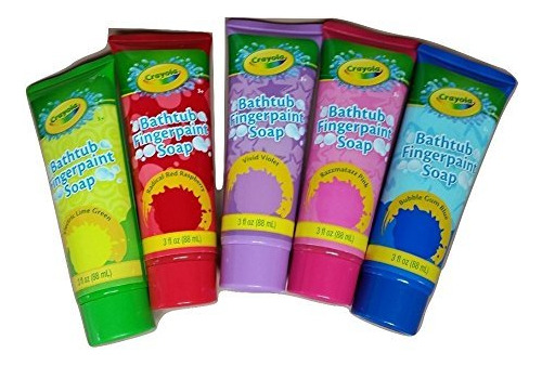 Crayola Jabn De Pintura Para Dedos De Baera, Paquete De 5