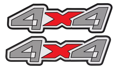 Emblema Adesivo 4x4 Ford Ranger 2005 Preta Par 4405pt Fgc