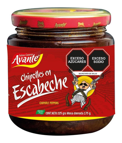 Chiles Avante Gourmet En Escabeche Semidulces 225g