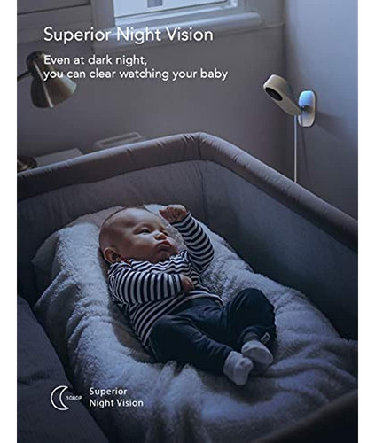 Nooie Baby Monitor Con Cámara Y Audio 1080p Visión Nocturna