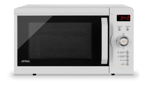 Microondas Digital 23l Grill Atma Md1723gn Blanco