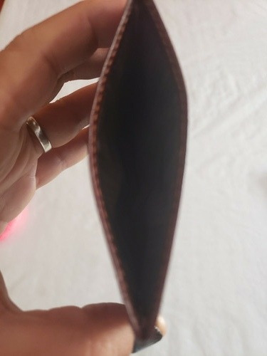 Imagen 5 de 5 de Tarjetero De Cuero Marron Garnie Con Caja Original