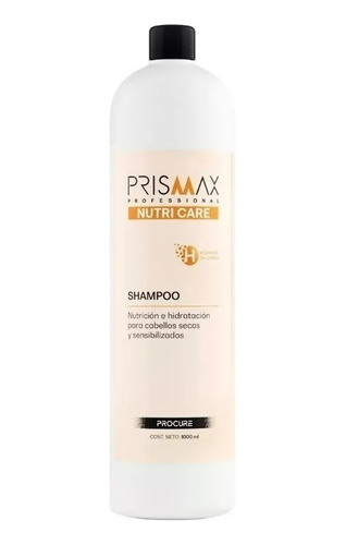 Shampoo Prismax Nutri Care Cabellos Secos Profesional 1000ml