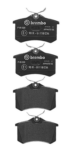 Jogo Pastilha Freio Traseiras Brembo Audi A1 1.4 122/125cv