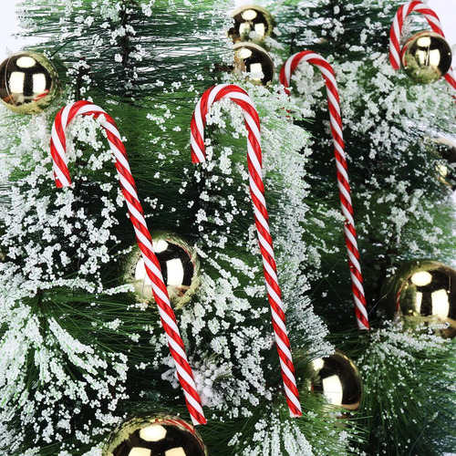 Sd 60 Bastones De Caramelo Navideños, Adornos For Árboles