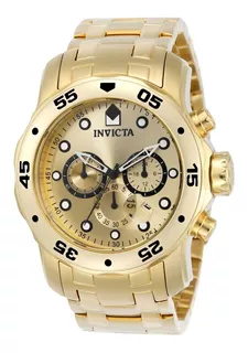 Reloj Invicta Pro Diver 0074 Dorado Macizo Caja Grande