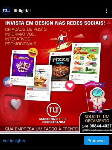 Imagem 1 de 1 de Designer Gráfico Para Rede Social