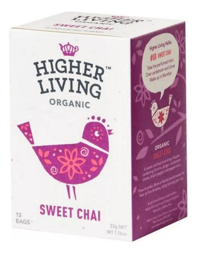 Té Chai Dulce Sweet Chai Higher Living Orgánico