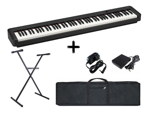 Imagen 1 de 10 de Piano Digital Casio Cdps100 88 Teclas Pedal Fuente Y Soporte