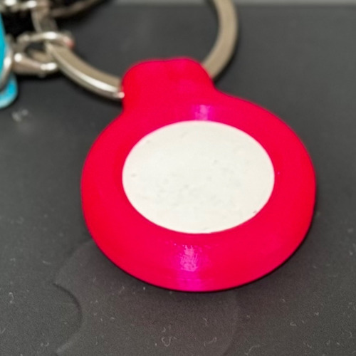 Impresión 3d - Soporte Seguro Funda Llavero Airtag Fucsia