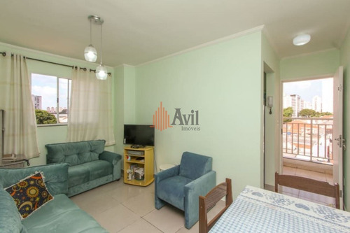 Imagem 5 de 15 de Apartamento Com 2 Dormitórios À Venda, 52 M² Por R$ 325.000,00 - Tatuapé - São Paulo/sp - Av6364
