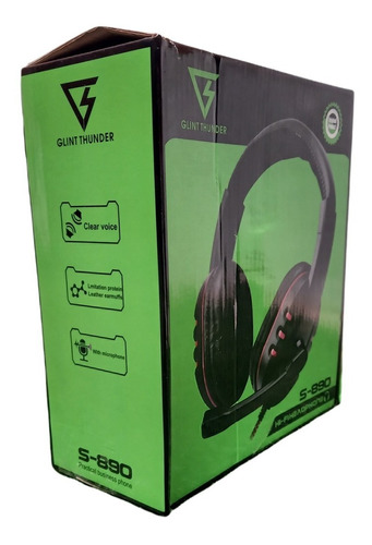 Auriculares Gamer Glint Thunder S-890 Micrófono Pc Xbox Ps4 