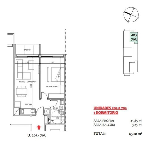 Imagen 2 de 4 de Venta Apartamento La Blanqueada 1 Dormitorio Edificio Sita