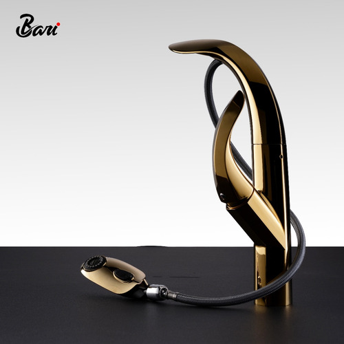 Griferia De Lavamano Foglia Gold Chrome Marca Bari