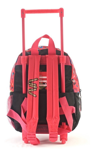 Imagen 3 de 5 de Mochila Con Carro Princesas Con Lic. Original 12'' 81264