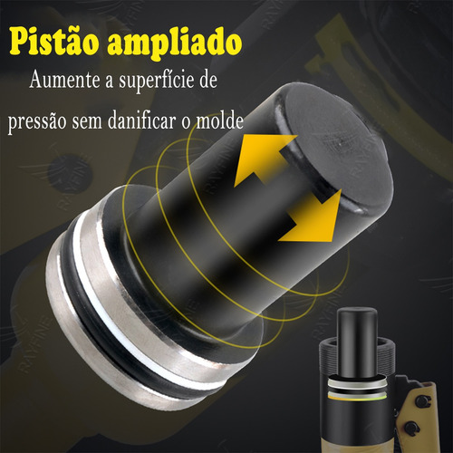 Alicate Hidraulico Crimpar Prensar Terminal 10mm A 300mm
