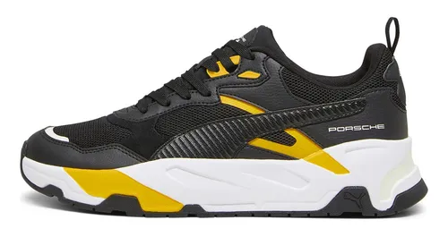 Tenis puma negro con amarillo hotsell
