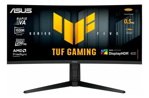 Monitor Gamer Asus Tuf Curvo Vg34Wqml5A 34 Wqhd 250Hz 0.5M