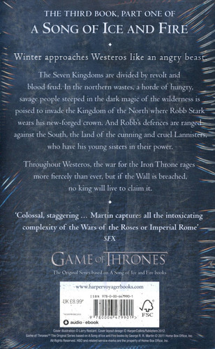 Storm Of Swords, A - Part 1:steel And Snow - A Song Of Ice A