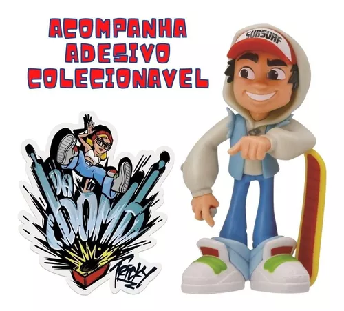 Mini Boneco Jake Subway Surfers Colecionável Com Suporte - Fazendo Seus  Filhos Felizes