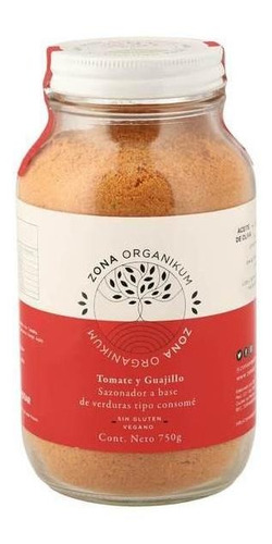 Sazonador De Verduras,tomate Y Chile Guajillo Organikum 750g