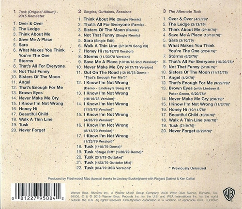 Fleetwood Mac Tusk 3 Cds Deluxe | Envío gratis Fleetwood Mac Tusk 3 Cds Deluxe | Envío gratis
