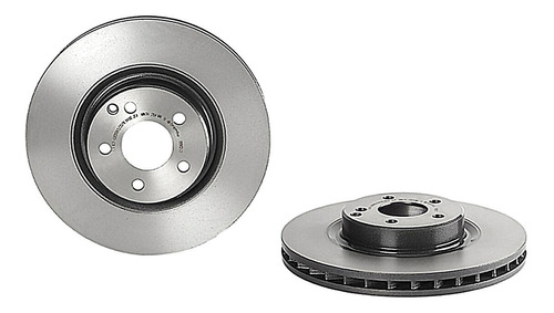 2 Discos Ventilados Del Mercedes-benz Cls500 06 Brembo