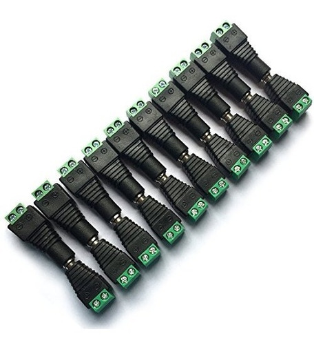 Daykit 10 Pares 12v Malefemale 21x55mm Conector Dc Power Jac