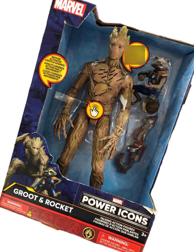 Groot + Rocket Guardianes De La Galaxia Figuras Llegahoy
