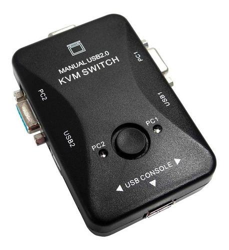 Chaveador Kvm Usb Switch 2 Portas Vga Seletor De Imagem