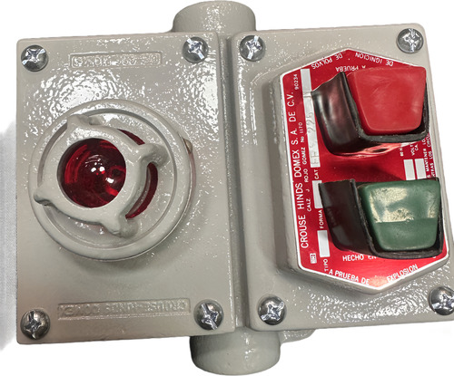 Botonera A Prueba Con Luz Piloto Roja Crouse Hinds Efs2190