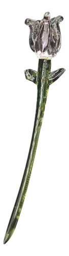 De Flor De Glass Figura Central Centro De Mesa 75x12cm Rosa