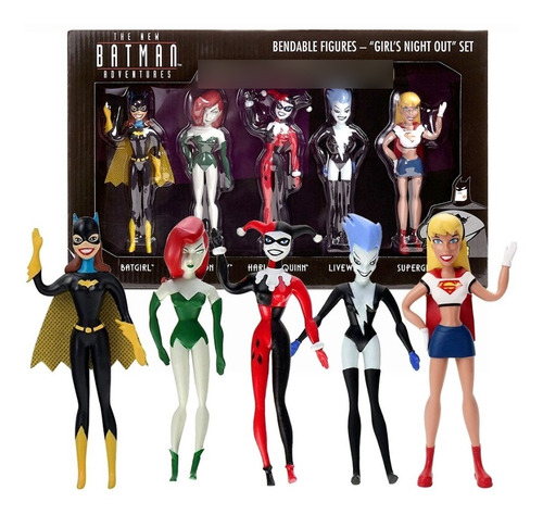 Kit Set 5 Bonecas Do Batman Edição Colecionador - Harley + 