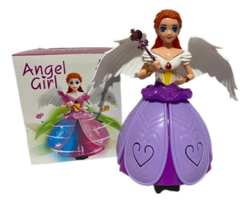 Boneca Brinquedo Infantil Musical Angel Girl Com Luz E Som