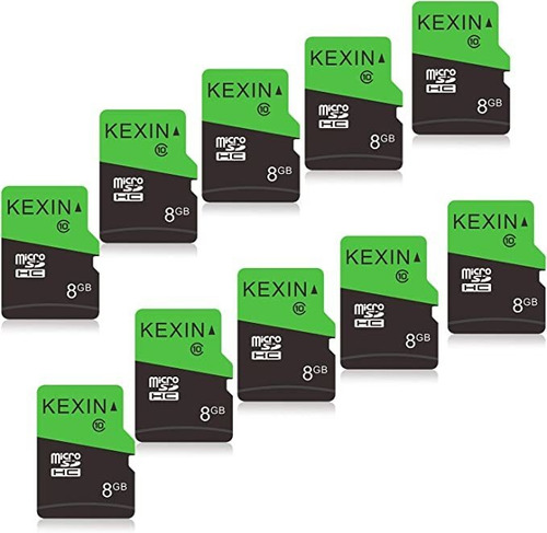 Kexin Paquete De 20 Tarjetas Micro Sd De 8 Gb Microsdhc Uhs.