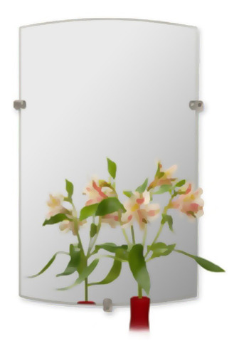 Espejo Baño Reflejar Con Bordes Pulidos 30 X 50 Cm Moderno *