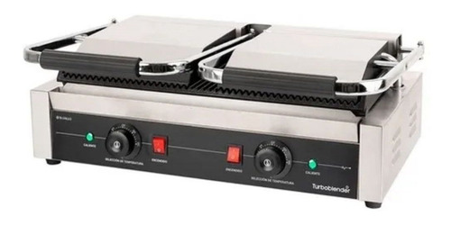 Imagen 4 de 7 de Plancha Grill Doble Contacto Panini Turboblender Tb-grillv2