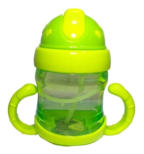 Copo Infantil De Plastico 200ml Cor Verde