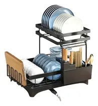Comprar Escurridor De Platos 2 Niveles Secador Loza Inoxidable Rack