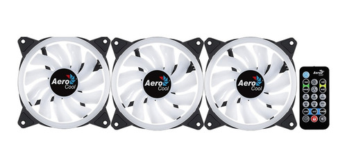 Imagen 4 de 9 de Kit 3 Ventiladores Aerocool 120mm Duo 12 Pro Rgb