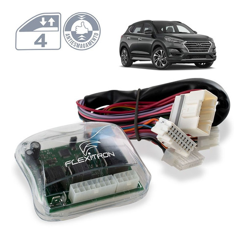 Módulo De Vidro Elétrico New Tucson 2017 2018 2019 2020 Safe